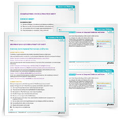 A comma is a punctuation mark that signals a separation of ideas or a slight pause. Use the Commas in Compound Sentences and Series Grammar Mini Lesson & Practice Sheet, to help students recognize instances in which to use commas.