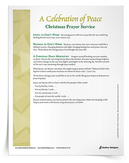 printable christmas prayer