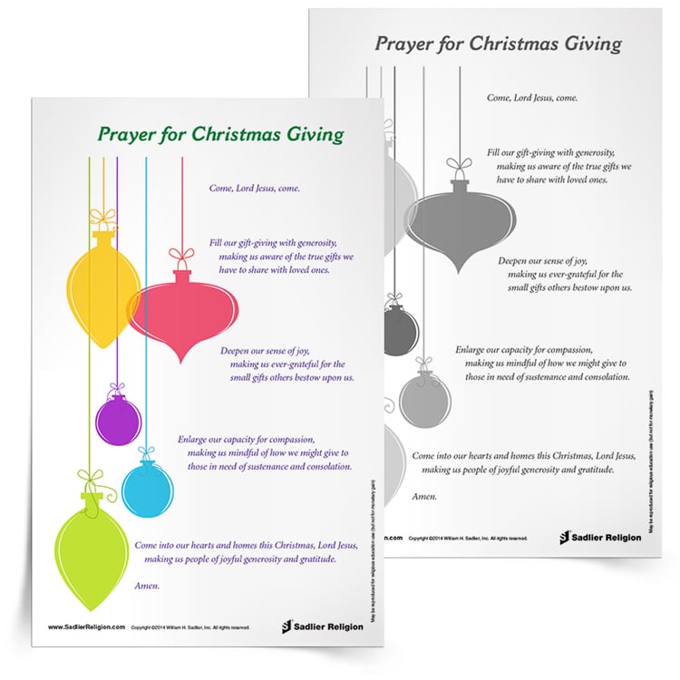 8 Printable Catholic Christmas Prayers