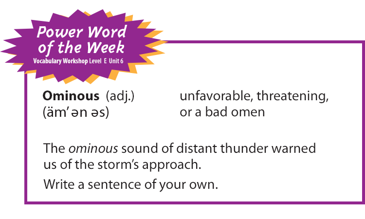 power-word-of-the-week-ominous