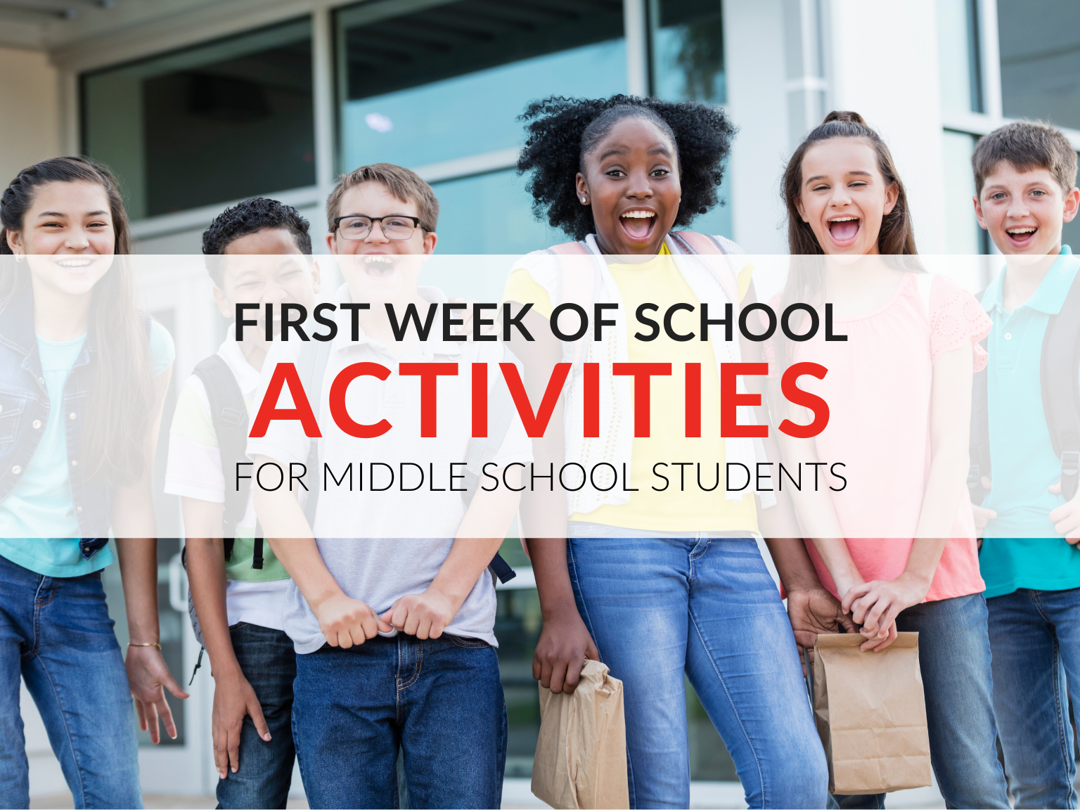 First Week of School Activities for Middle School