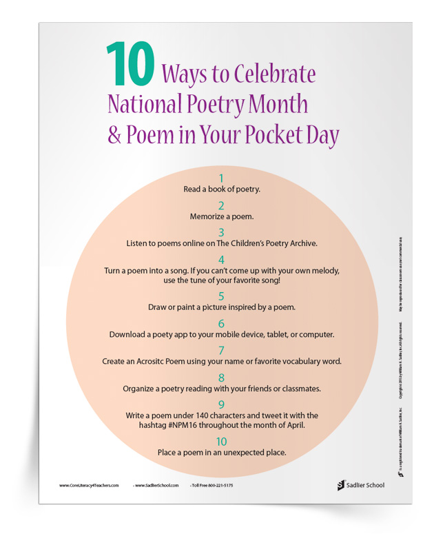 4 Poetry Month Activities For The Classroom