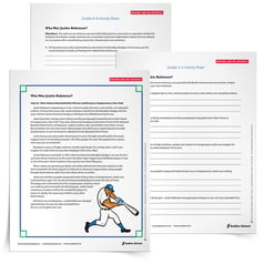 Students must be able to self-monitor and identify a run-on sentence in order to correct run-on sentences. With the Correcting Run-on Sentences Worksheets students will read a portion of the text Who is Jackie Robinson? by Gail Herman and Nancy Harrison and then practice revising run-on sentences. 