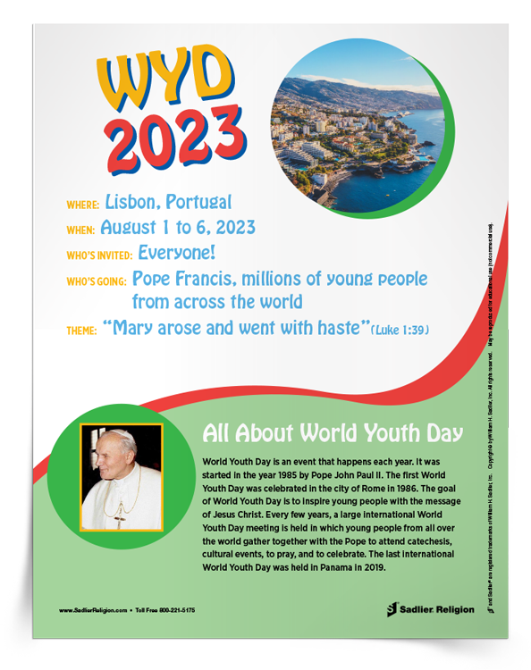 World Youth Day Lisbon 2023 Sadlier Religion