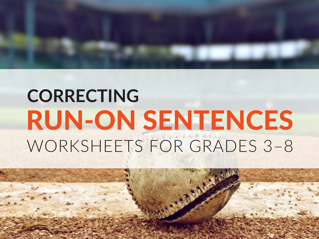 Run on Sentence Practice Activity For Students Grades 3 8