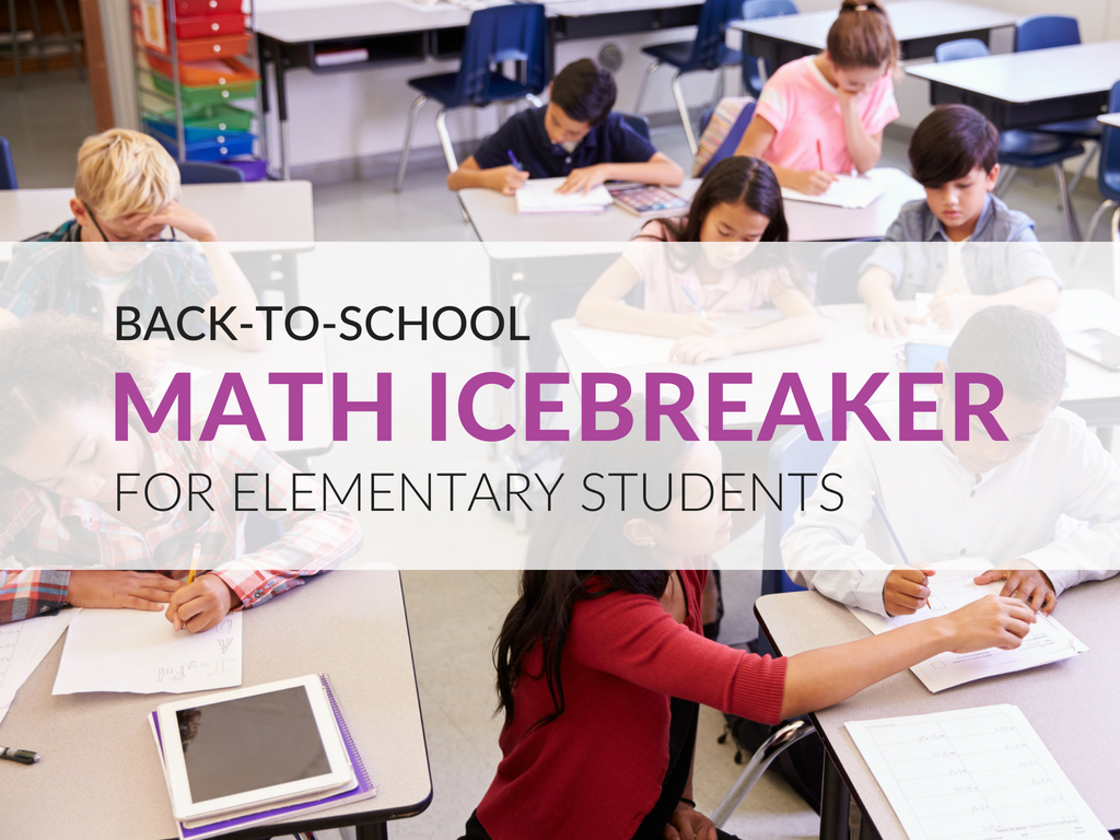 A Math Icebreaker Your Students Will Love Grades 3 8